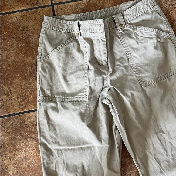 LOFT Khaki Wide-Leg Pants Size 4 - Picture 2 of 4